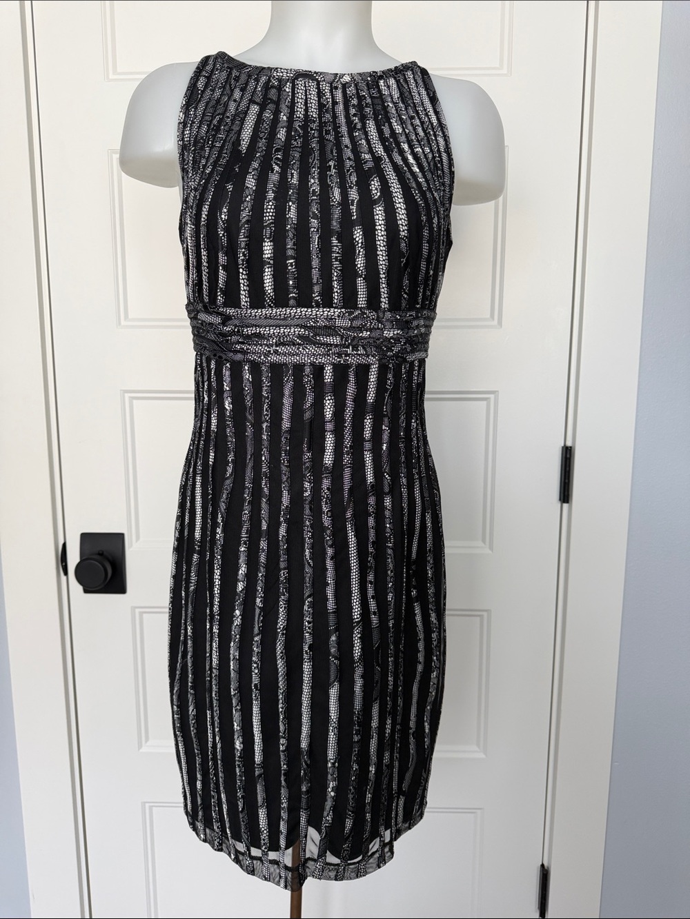 Cache High Neck Sleeveless Bodycon Dress in Sz 6
